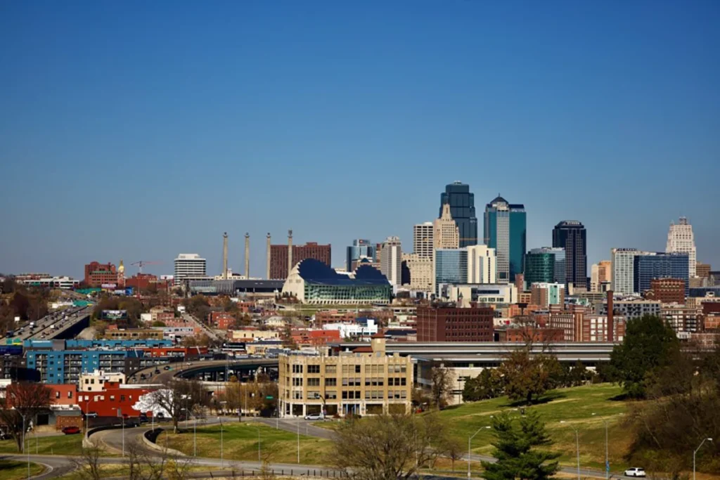 Kansas City skyline.