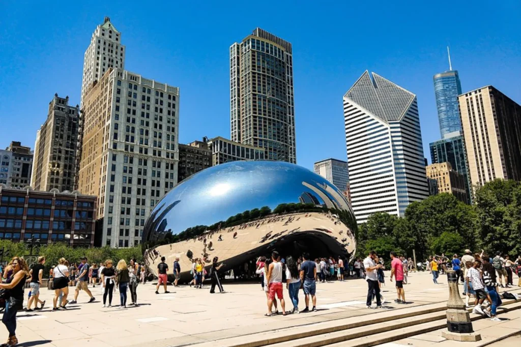 Cloud Gate, one of the most popular Chicago tours for seniors.