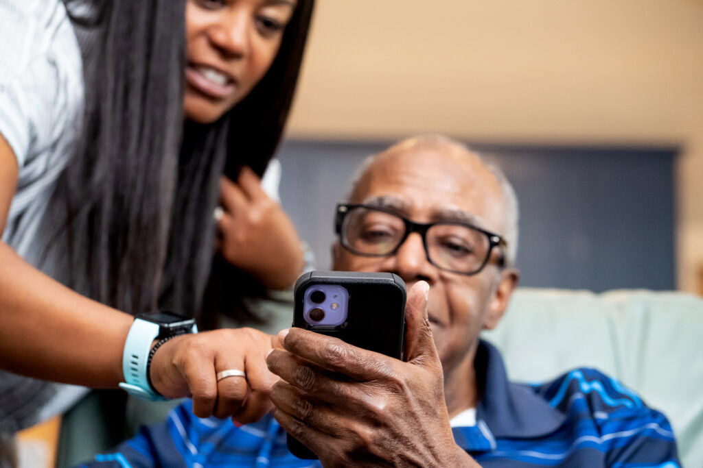 Free phones for seniors usually require a bit of hands-on assistance.