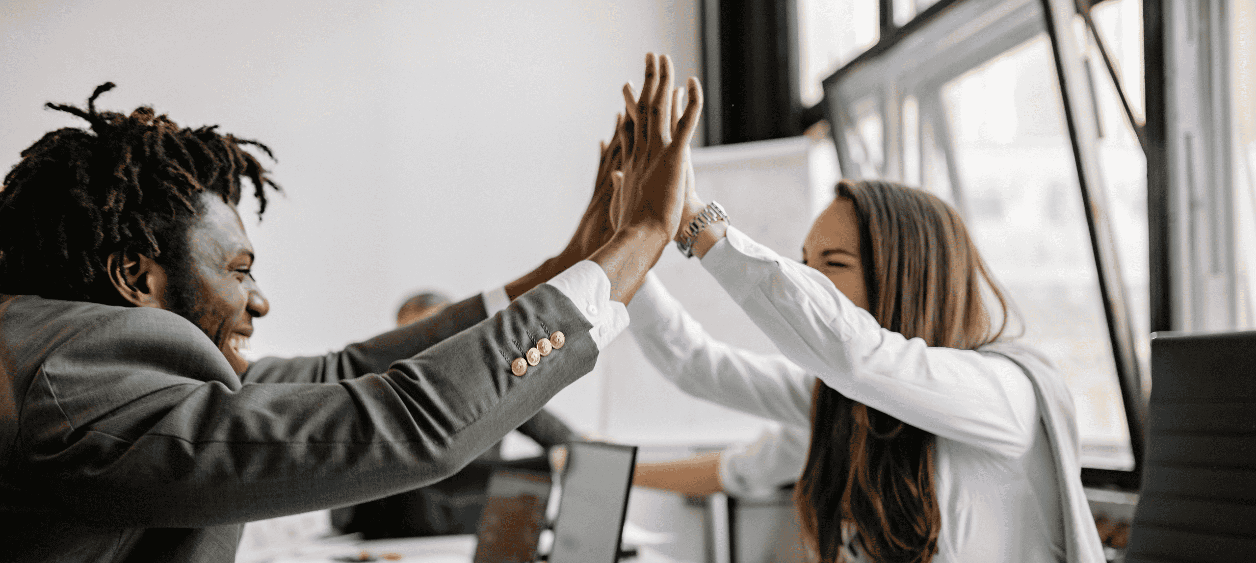 Papa careers video banner showing Papa employees high fiving.